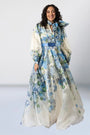 Blue Garden Organza Havilah Dress